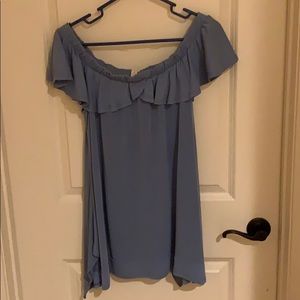 Off-shoulder flowy top